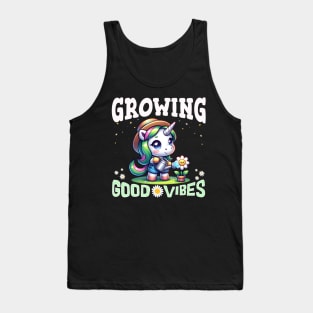 Unicorn Gardener: Growing Good Vibes 👒 🌷 Tank Top